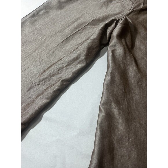 Ecetera Women’s Sharkskin Metallic Wool Mohair Blend Lined Dress Pants Sz 14 - Picture 8 of 9